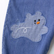 Dudu Children's's Denim Savels d'automne Vêtements Boys Pantalon tissé polyvalent Girls Automne Pantalon décontracté dessin avec les vêtements pour enfants Denim bleu 110