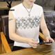 
Playboy (PLAYBOY) ice silk vest men's 2025 summer new thin breathable quick-drying fashionable casual top men's clothing trendy green M