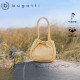 Bugatti Marca de vegetales Bolsa para mujeres Bolsa de gran capacidad Bag de alta gama Pleaded Bucket de mano grande Bolsa Flaghship oficial Atén amarillo