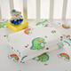 
European Emperor Bear Urine Sequestration Pad Baby Washable Class A Pure Cotton Waterproof Double-Side Large Bed Adult Child Menstrual Mat [Blue Flower Bear] Waterproof Washable 50*70 cm [One]