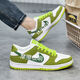 Ajniker Poutian Pure Yuan AJ Chaussures pour hommes Dunksb Green Apple Black and White Panda Casual Sports Board Chaussures Sound Air Force One 6189 Bubble Gum 34