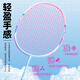 WITESS Witness Badminton Racquet 5U Ultra-Light Full Carbon Balanced Blade-Unicorn Single Rack Free 3 Balls + Hand Glue