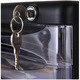 Deli File Cabinet Desktop 4-слойный хранение информационного шкафа пластиковый ящик для шкафа прозрачный шкаф Black 9794 (4-слойный) (4-слойный)