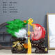 Sanqi Tiger Jade Baicai Ornaments Office Living Room Entrance Wine Cabinet Home Crafts and Decoration Opening Gifts AB-1391