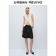 
UR2025 summer new women's clothing style commuting simple and versatile Bermuda shorts UWG650052 black S