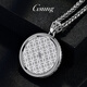 GsunG platinum round pendant men's platinum ring PT950 pendant rotating cross pendant versatile women's sweater chain PT950 pendant about 24 grams pre-order