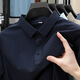
zzang/ins light luxury high-end brand ice-sensing short-sleeved POLO shirt men's summer new casual lapel business t-shirt top 12357 black L (recommended 115-130Jin [Jin equals 0.5 kg])