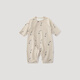 Bali Piggy Newborn Clothes Spring and Autumn Baby Harness Romper Suit Four Seasons Long Sleeve Air Conditioning Suit Pajamas Modal Baby Onesie Beige Meteor Shower 73cm