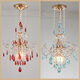 Chandeliers en cristal européen Corridor Light Corridor Balcon Light Entrée Lumière Valette de plafond Crystal Light 1W 9888