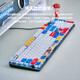 
Logitech K845 Gundam customized wired mechanical keyboard green tea shaft office game e-sports desktop computer K845+ gradient blue keycap (blue starry sky) red axis-[Recommended by gamers]