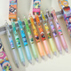 Chendu Eggs Party New Blind Box Stift kreativer Cartoon niedliche Ins High-Precision Press Neutral Stift Schnell trockenes schwarzes Wasser X-6189 Naruto Blind Box Stift zufällig 6 x Single