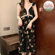 
Modal pajamas with breast pad for women in summer 2025 new nightgown pure cotton princess suspender lace sexy midi skirt YZQ_9906# suspender skirt rabbit (with breast pad) L