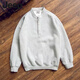 JEEP SPIRIT large size 300Jin Jin is equal to 0.5 kg large size men's Henry collar sweatshirt men's spring and autumn new American fashion brand loose top bottoming shirt gray M