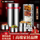 MEOD light luxury high-end German original imported quality insulated lunch box German 316 stainless steel insulated lunch box bucket antibacterial 316 insulated lunch box bucket five compartments 3.8.L insulated bag + portable
