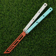 Borderless Siren v3 ceramic gradient splash ink training knife practice blade 7 series glass static model 6 series white and blue gradient