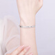 Chinese jewelry PT950 crushed ice happy lucky bracelet as a birthday gift for girlfriend and wife, about 21g 58#