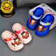 G.DuckKids Petites chaussures d'enfants de canard jaune Chaussures de trou d'enfants garçons et filles bébé parent-enfant nezha dessin animé maison extérieur sandales anti-glissade kaki 24 à25 [longueur intérieure 16,5 cm]