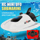 
Linguo Boy Charging Electric Speed Boat Children's Waterproof Wireless Remote Control Submarine Underwater Robot Black Technology Toy Blue