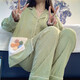 樵廿睡衣女士春秋季长袖长裤夏天2025年新款甜美可爱秋冬款家居服套装 3882 XL :【115-140斤】