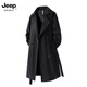 JEEP SPIRIT German mid-length windbreaker men's British style casual over-the-knee coat jacket for men khaki WASSUP OTHER M Recommended weight 90-120Jin Jin equals 0.5 kg