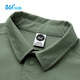 361 Shopping mall same style 361 children's clothing boys' long-sleeved lapel shirt 2025 summer new style medium and large children's tops Kino Green 130