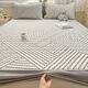 Antarctic (home) ice silk mat latex summer cool quilt summer three-piece summer cool mat summer air conditioner ice silk mat bed cover four-piece set cover sheet style-polar bear grey [no odor and no pilling] 90x200cm [single latex mat]