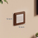 Solid wood switch frame cover modern simple switch sticker switch protective cover decorative cover socket anti-dirty cover ugly side cover walnut color single open imported solid wood
