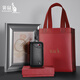 
Kangaroo key bag men's storage key clip 2025 new waist-hung cowhide car key bag trendy black