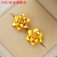 ABC Old Phoenix 999 gold-wrapped silver earrings for women gold earrings new style 2025 temperament ear jewelry as a gift 2 cm earrings