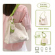 toutou matcha tote bag 2025 spring new contrast color large capacity commuting texture versatile underarm bag spot cream white - spring new_light spring wear