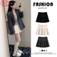 Langsha Organ Pleat Women's Autumn 2025 New High Waist Suit Skirt Slimming Anti-Exposed A-Line JK Skirt