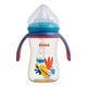 Rikang Kuan Diameter Bottle 300ml with Gravity Ball Infant Drinking Cup with Handle ppsu Baby Drinking Cup N1047 Three-mouth Double Gravity Ball 270ML Pink