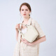 Gushiqi Französische Luxus brandneue Top-Layer-Kuhläden One-Shoulder Gemüsekorb Handheld Crossbody Bag Valentinstag Geburtstagsgeschenk für Frauen vor Weiß [Off White] Schicken Sie Ihre Freundin zu Ihrer Frau zu Ihrer Mutter