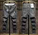 
Zhidoudou summer thin casual high elastic large size ripped nine-point pants for men fat man elastic waist Harlen small foot cow blue ZX9923 high elastic trousers regular model M