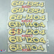 丽田机罩贴花贴字6B11046B12046B13546B1404拖拉机农机配件成套 6B1204一对