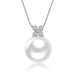 Laibofen four-leaf clover 18K gold Australian white pearl pendant necklace single Venus diamond style natural seawater clavicle chain 10-11mm heritage five-star Venus double certificate