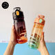 Yusenyi Gradientenfarbe Pop-up-Abdeckung Saugnapf für Männer und Frauen Sommerspace-Pokal-Studenten Tritan Plastic Water Cup Grade ST-6296 Gradient Orange 700 ml