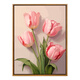 Three-Acre Tiger Heals Tulip Diy Digital Oil Painting High Difficulty Hand-Passing Time to Relieve Boredom Hand-Drawn Oil Painting Guest SJ13969 30*40cm Tightened Thickened Solid Wood Inner Frame