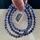 Natural ice-permeable cordierite three-circle Buddha beads bracelet, blue crystal tanzanite blue crystal, W15 about 5.8mm