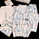 
Also booked with internet celebrity big nose dog women's ice silk pajamas for summer thin short-sleeved trousers three-piece dopamine striped home clothing 13555SA Star Puppy Three-piece L