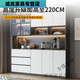 JPHZNB Moderner einfacher massiver Holzschrank Hochschrank integrierter Wandlagerschrank Wohnzimmer Esszimmer Leichte Luxus Haushaltsaufbewahrung Weinschrank E0 Modell 15280*40*220