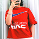Nike T-Shirt Damenbekleidung 2023 Sommer Neue Mode Sportbekleidung lässig bequeme Fitness atmungsaktiven losen runden Nacken Kurzärmel HF6291-687/Red M.