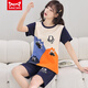 
Catman MIIOW pajamas for women in summer pure cotton short sleeve thin Korean version sweet and cute large size student home clothing set summer 1396 M women's style 75-85Jin [Jin equals 0.5 kg]