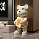 BHM violent bear ornaments living room TV cabinet sofa large floor-standing decoration high-end atmospheric moving housewarming gift Fortune Baifu violent bear + black base