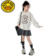 G. Duckkids Girls Girls Sweatshirt Frühling und Herbst 2025 Neue Kinder Frühlingsrunde Hals -Buchstaben Tops Girls Frühlingskleidung Junior High School Schüler gelb [2503 Buchstaben bedrucktes Sweatshirt] CM 120