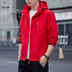 Woodpecker (TUCANO) 2025 new windproof jacket men's hood-removable windbreaker outdoor casual jacket sports jacket 6628 [Blue] 3XL [155-170Jin [Jin equals 0.5 kg]]