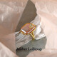 Amber Lollipop baroque pearl ring niche index finger open ring female anniversary birthday gift for girlfriend and wife
