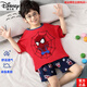 Disney Brand High-End-Kinderpyjamas-Jungen Sommer Pure Cotton Thin Cartoon Spider-Man Big Boy Baby Baby Kurzärärmig Kuss offizielles Flaggschiff XY-1047 Iron Man's Code [High 140-150 cm] Alle Größe