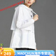 耐克（NIKE）夏季男女刺绣防晒衣户外连帽跑步透气防晒休闲轻薄运动夹克DM6180 刺绣标-白色 6180防晒衣 XL 100-115斤