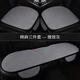 Shanye's new car seat cushion four-season universal linen breathable air-resistant anti-slip cotton linen seats winter constant temperature back storage bag. All seasons universal [Elegant Gray]#12132 Full coverage of five seats in the whole car + neck pillow + storage bag